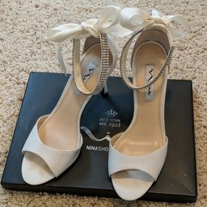 Ivory Nina "Vinnie" bridal heel